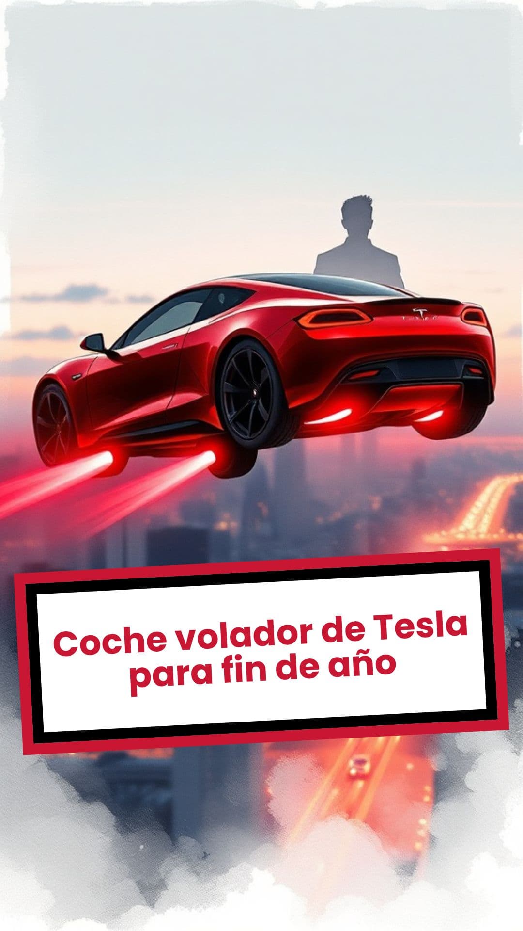 Coche volador de Tesla para fin de año