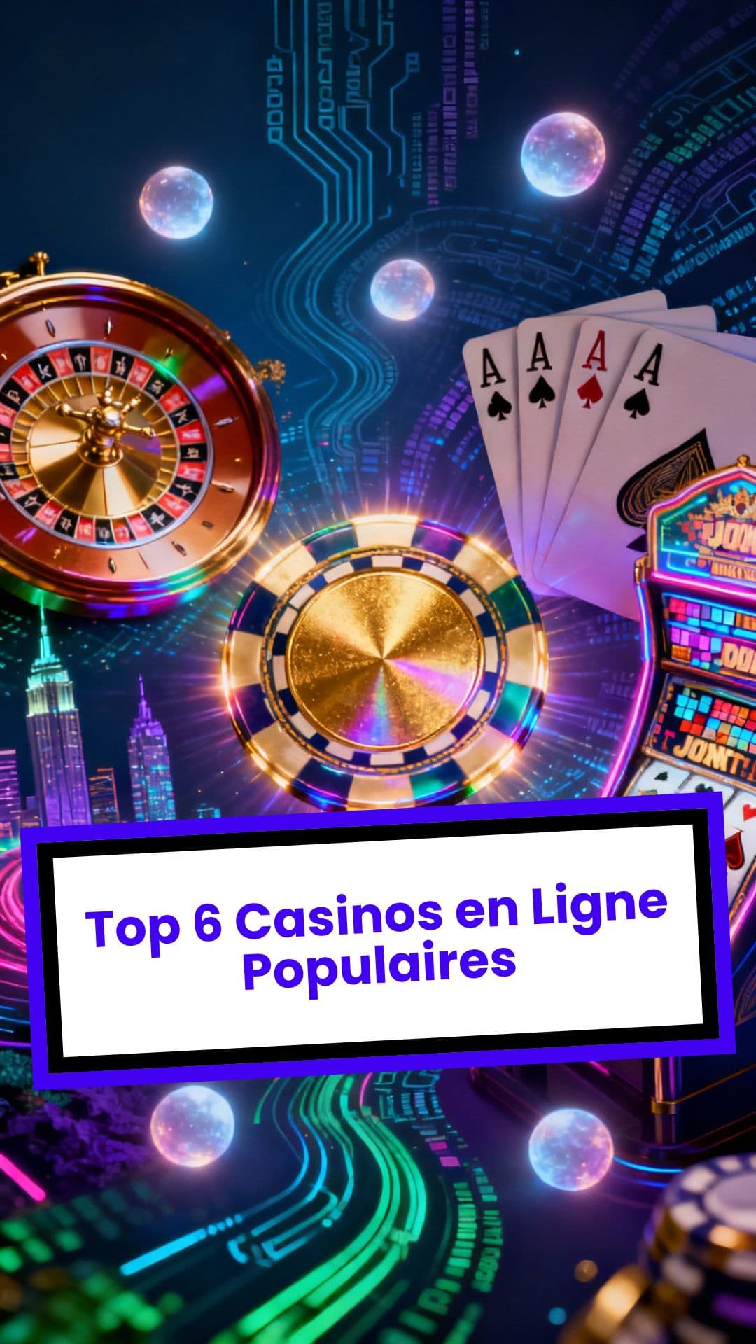 Top 6 Casinos en Ligne Populaires