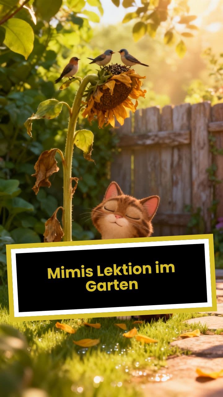 Mimis Lektion im Garten