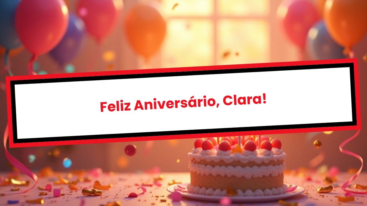 Feliz Aniversário, Clara!