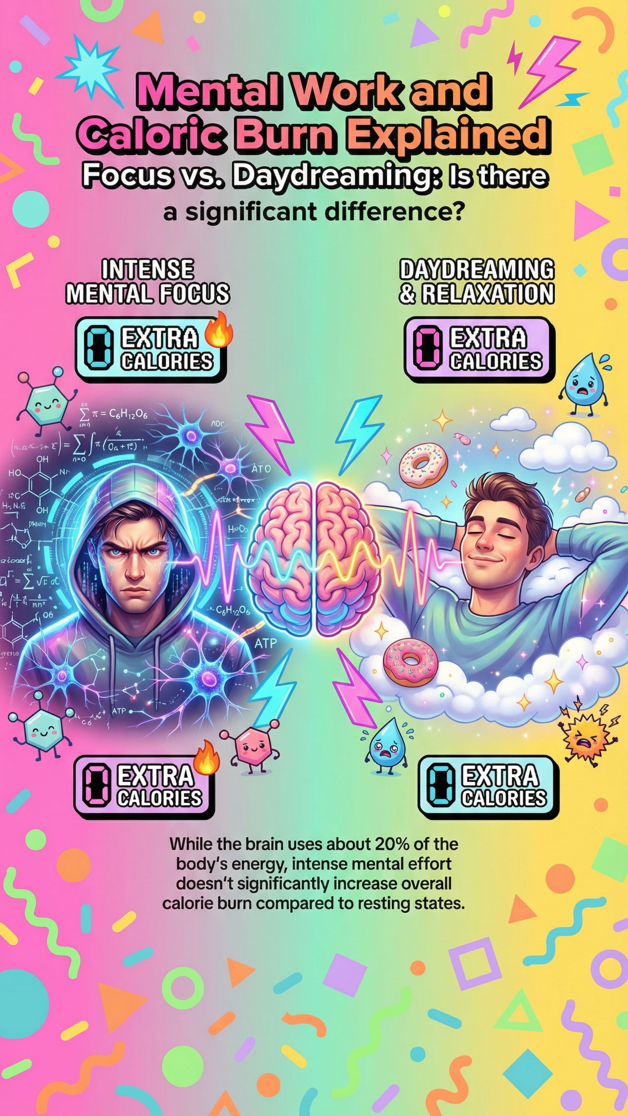 Mental Work and Caloric Burn Explained