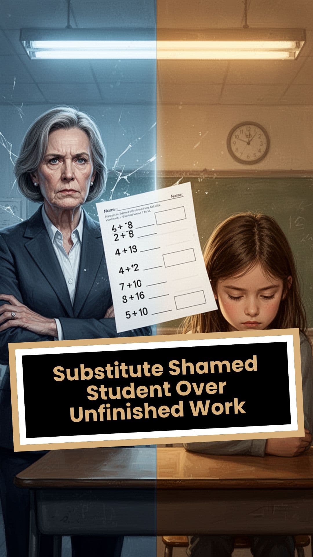 Substitute Shamed Student Over Unfinished Work