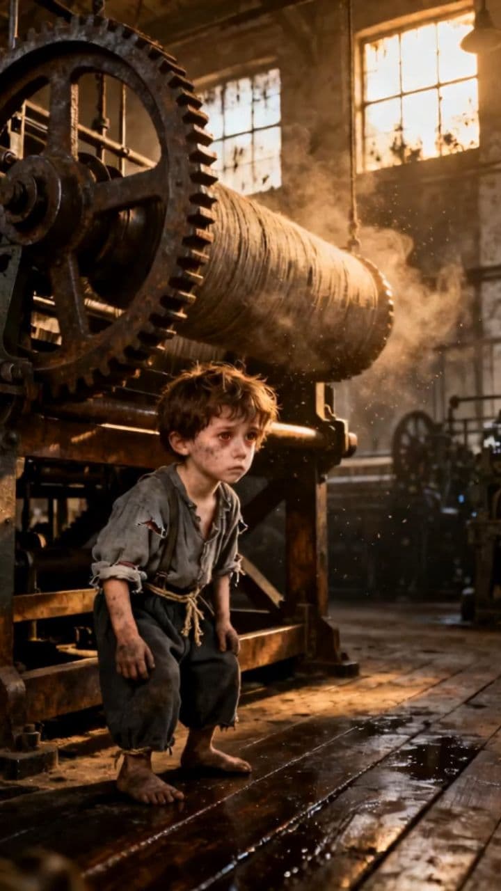 Infancia triturada por la Revolución Industrial