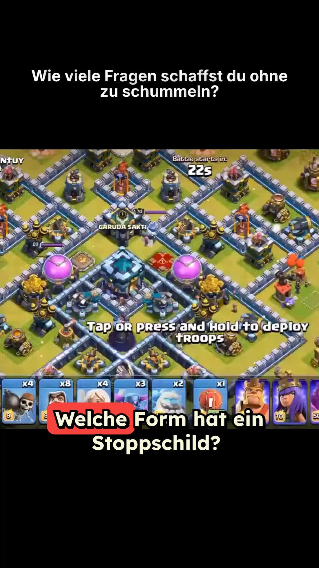 Wie viele Fragen schaffst du ohne zu schummeln?