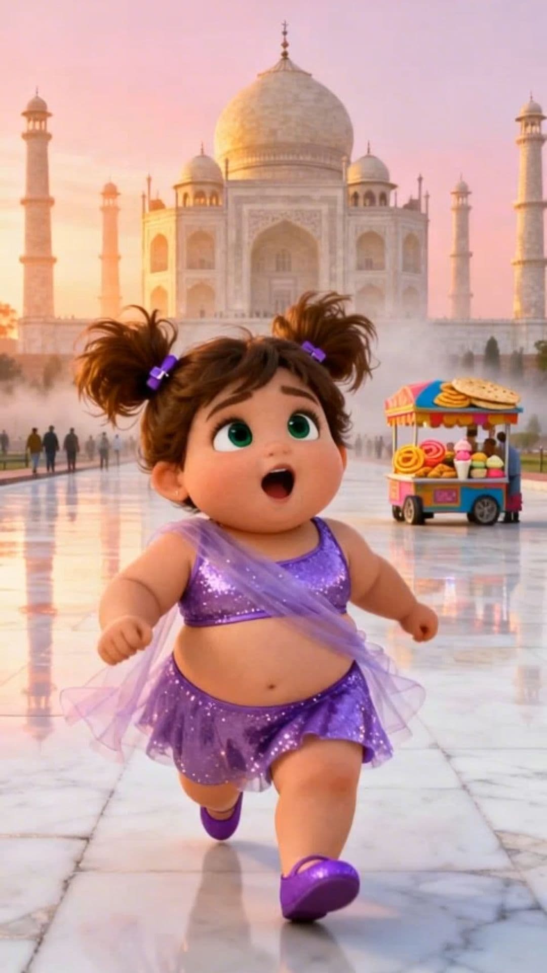 Lulu at the Taj Mahal