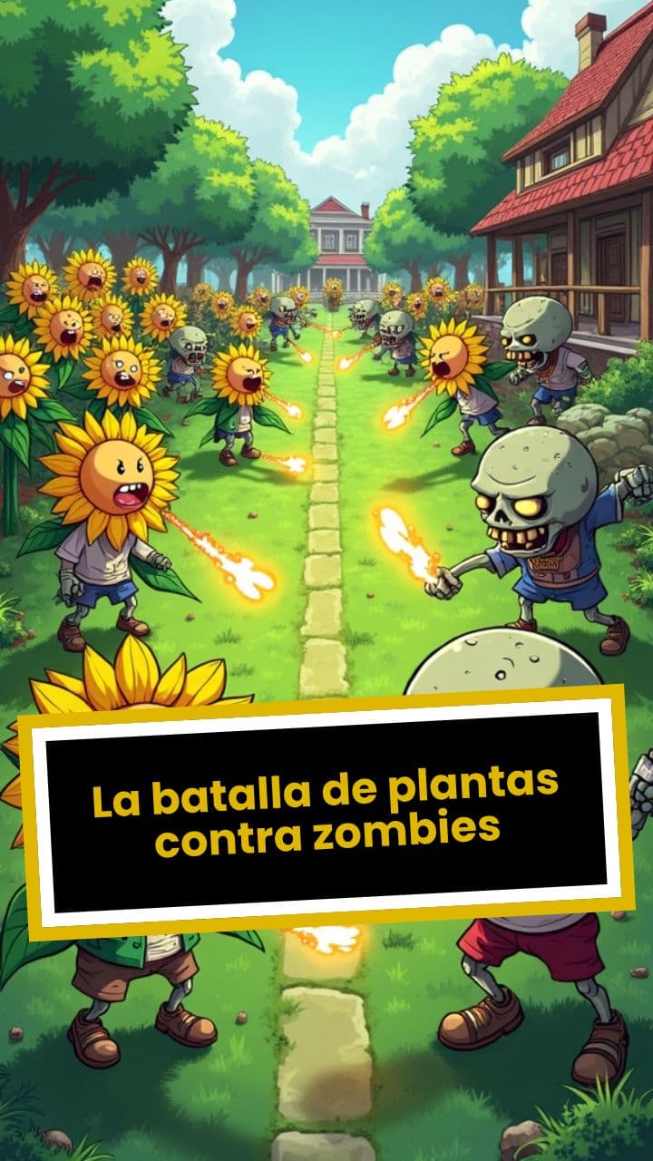 La batalla de plantas contra zombies