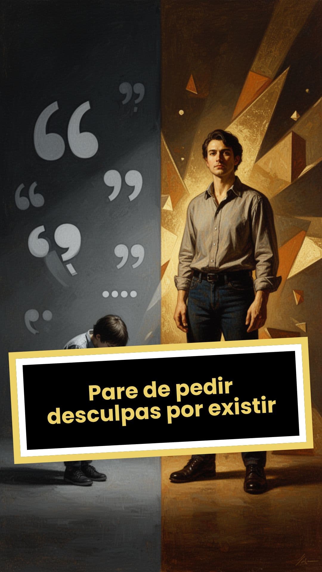 Pare de pedir desculpas por existir