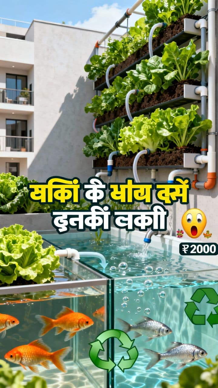 मछली के पानी में उगती सब्ज़ी