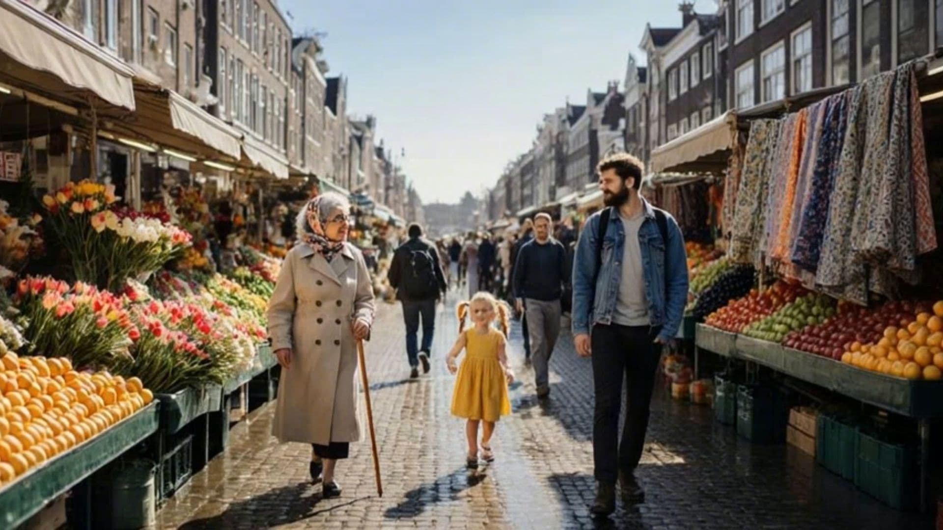 Albert Cuyp Market in Amsterdam