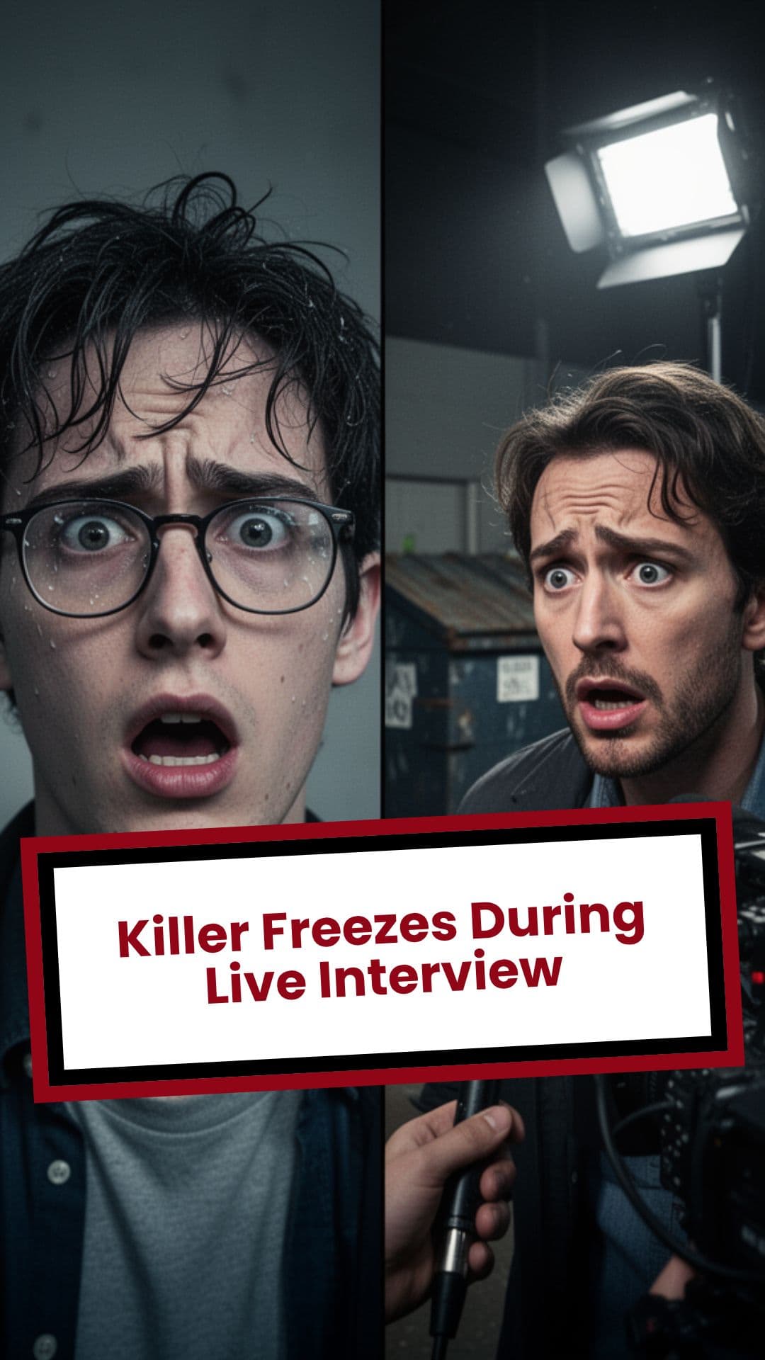 Killer Freezes During Live Interview