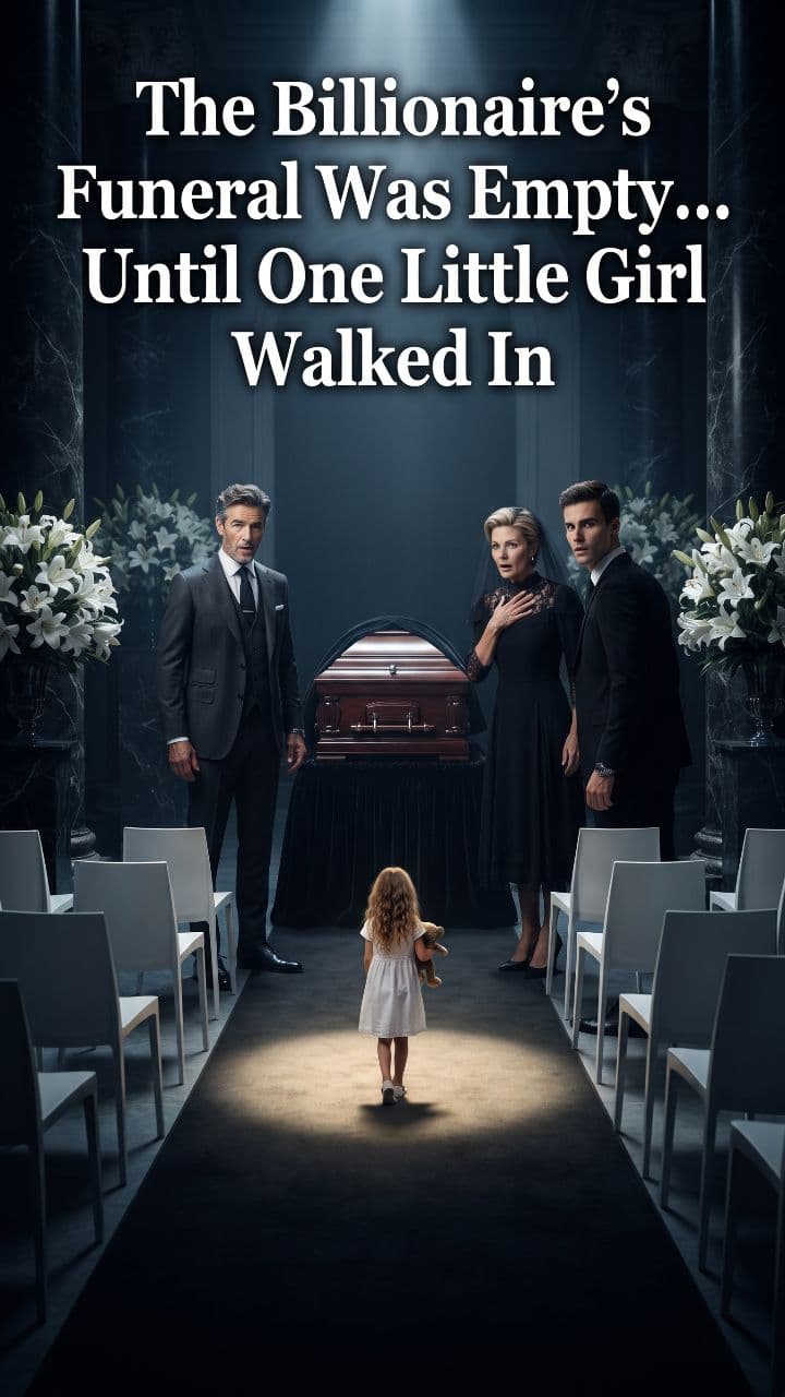 The Billionaire's Funeral Was Empty... Until One Little Girl Walked In