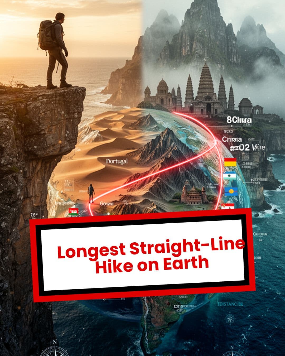 Longest Straight-Line Hike on Earth