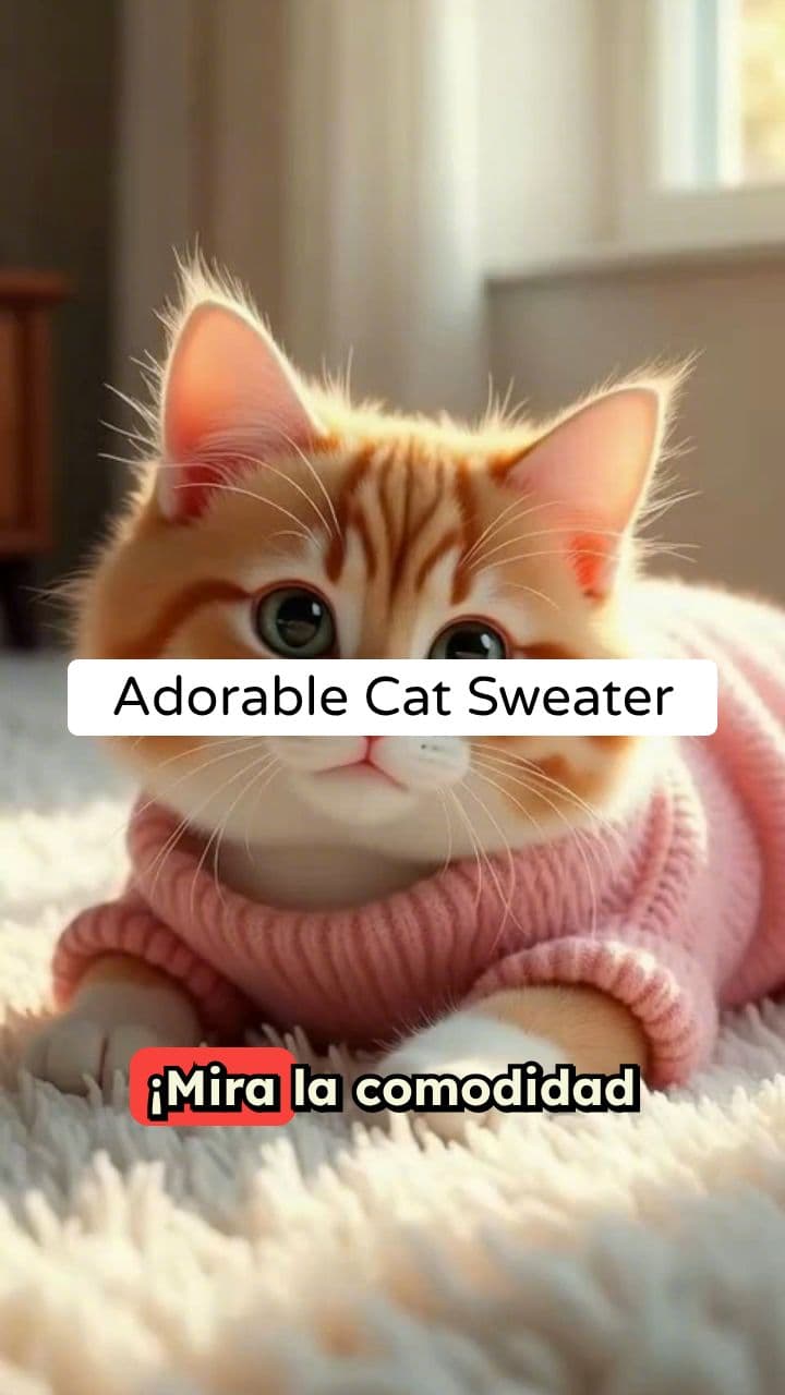 Adorables Sweaters para Gatos
