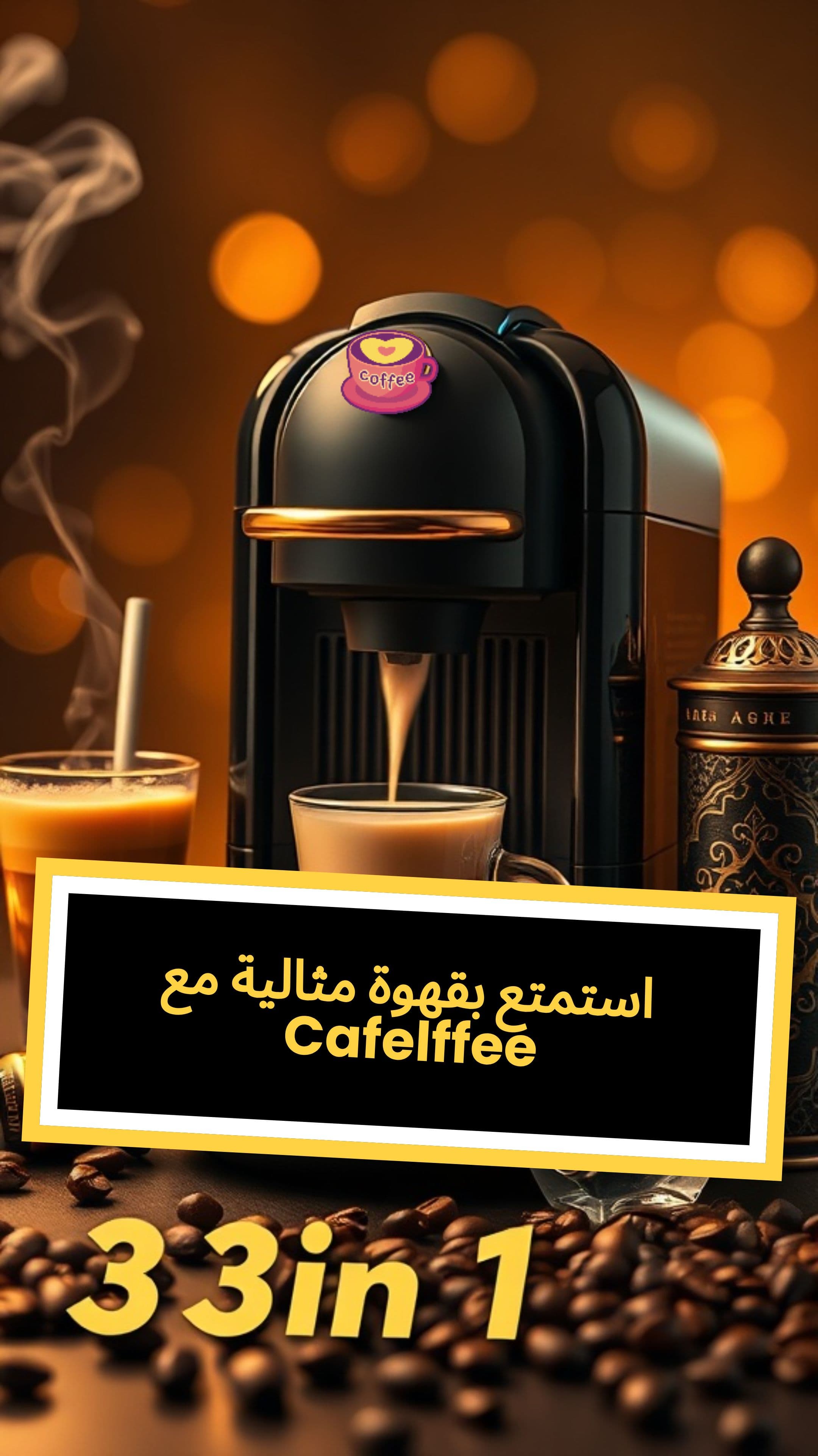 استمتع بقهوة مثالية مع Cafelffe 3 في 1