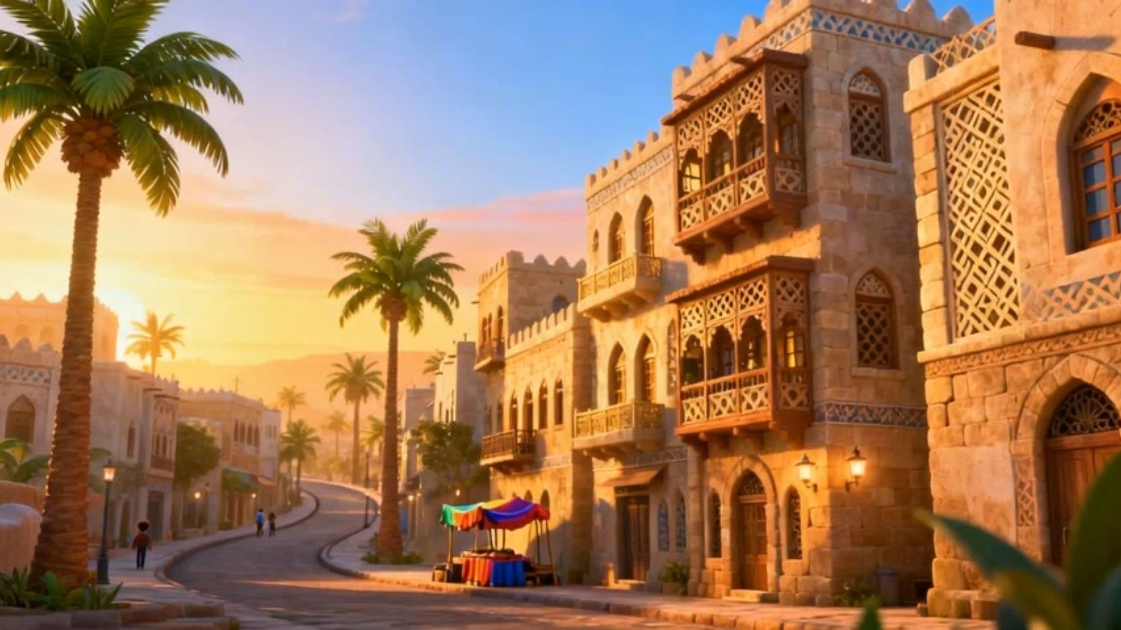 Golden Sunrise over Middle East