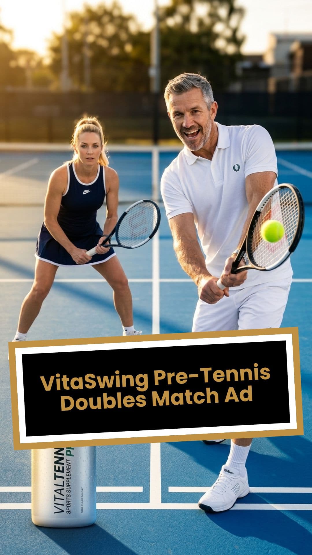 VitaSwing Pre-Tennis Doubles Match Ad