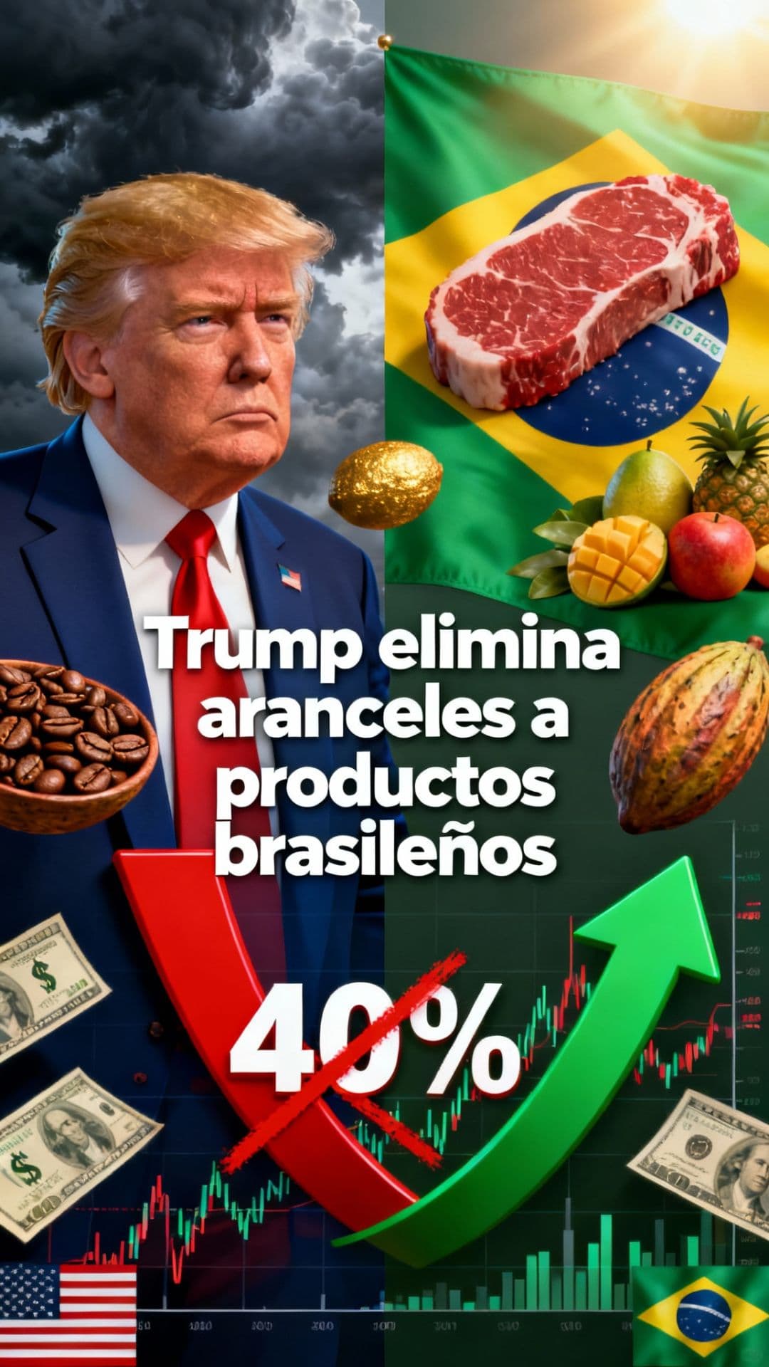 Trump elimina aranceles a productos brasileños