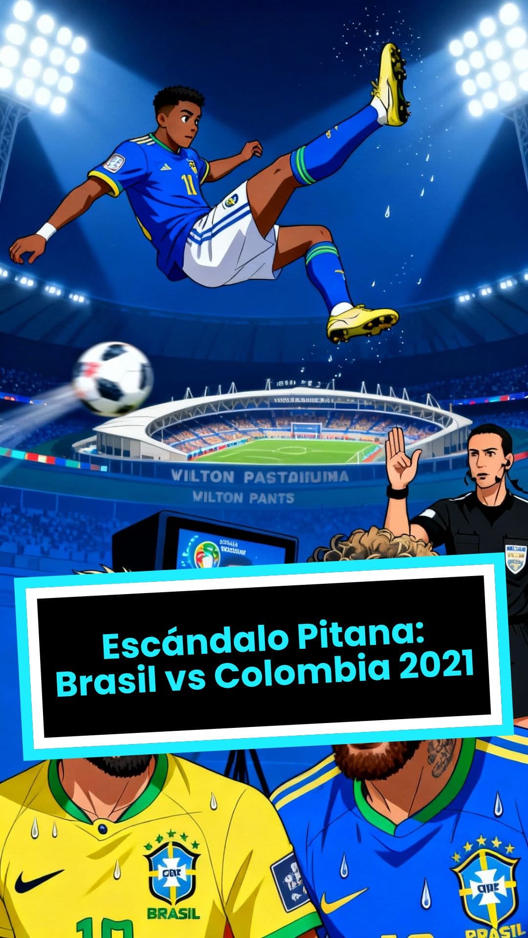Escándalo Pitana: Brasil vs Colombia 2021