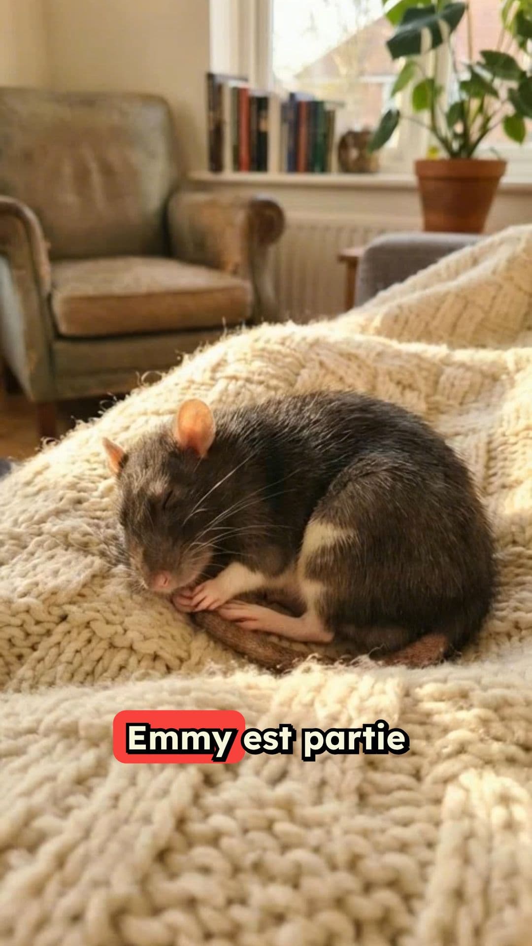 Adieu Emmy, ma petite rate chérie