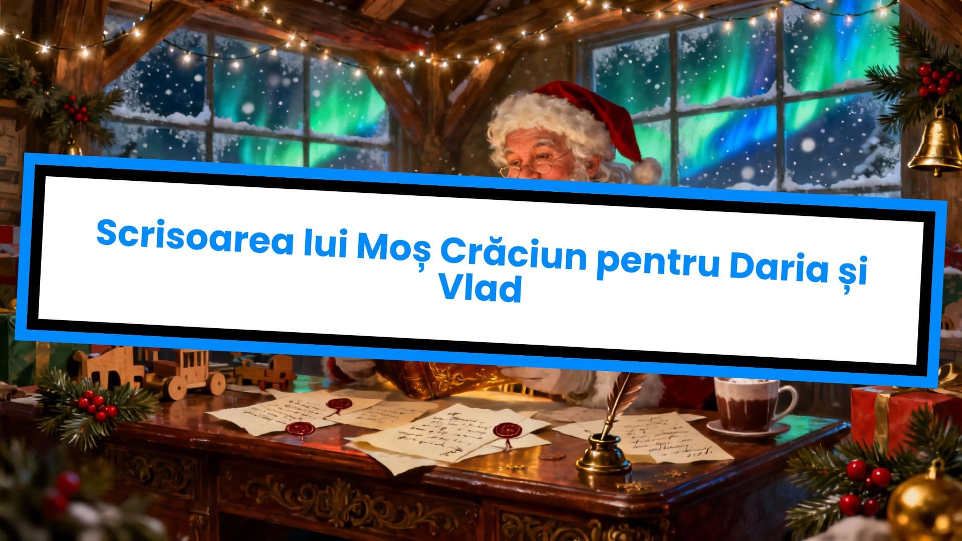 Scrisoarea lui Moș Crăciun pentru Daria și Vlad