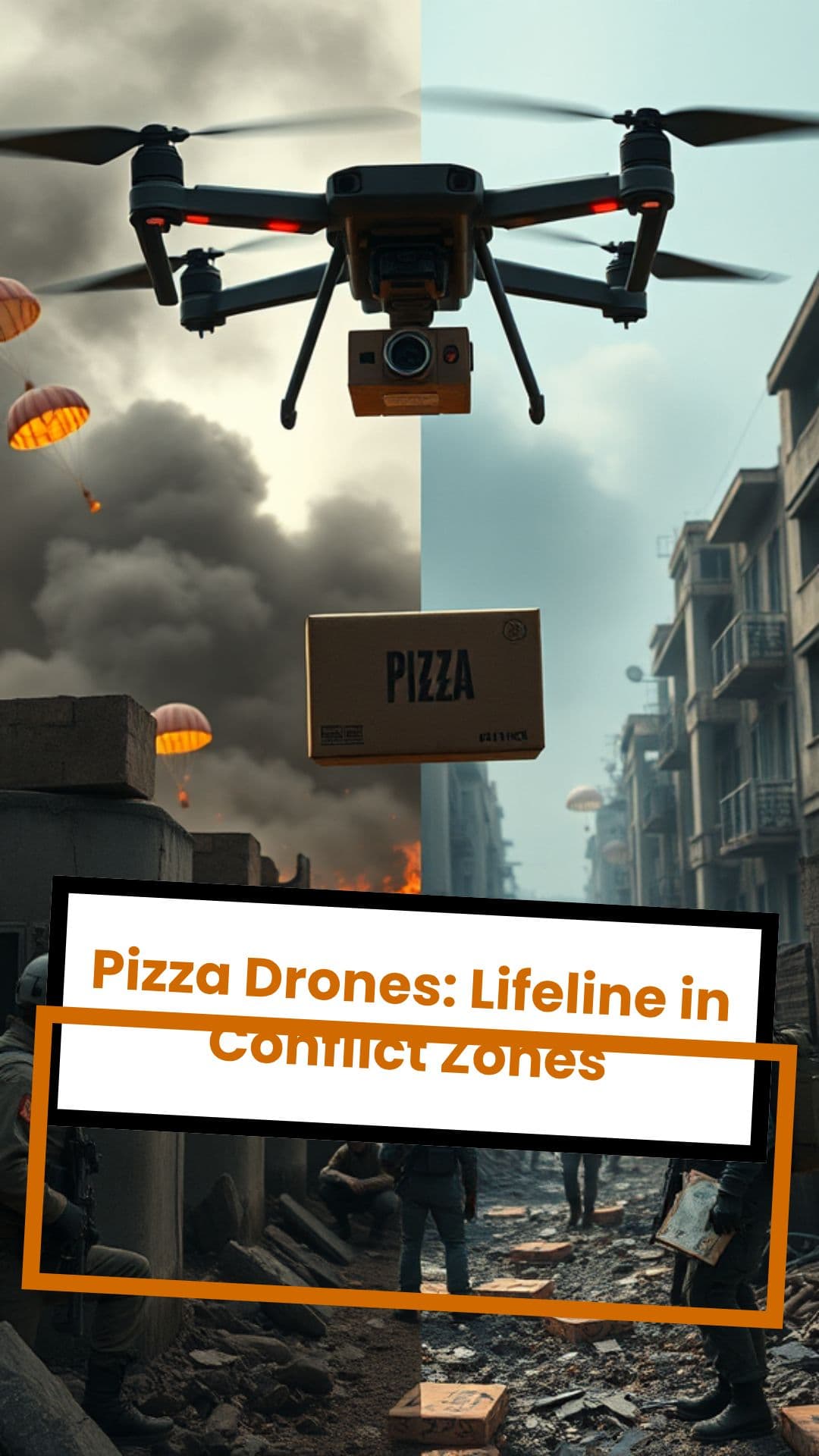 Pizza Drones: Lifeline in Conflict Zones