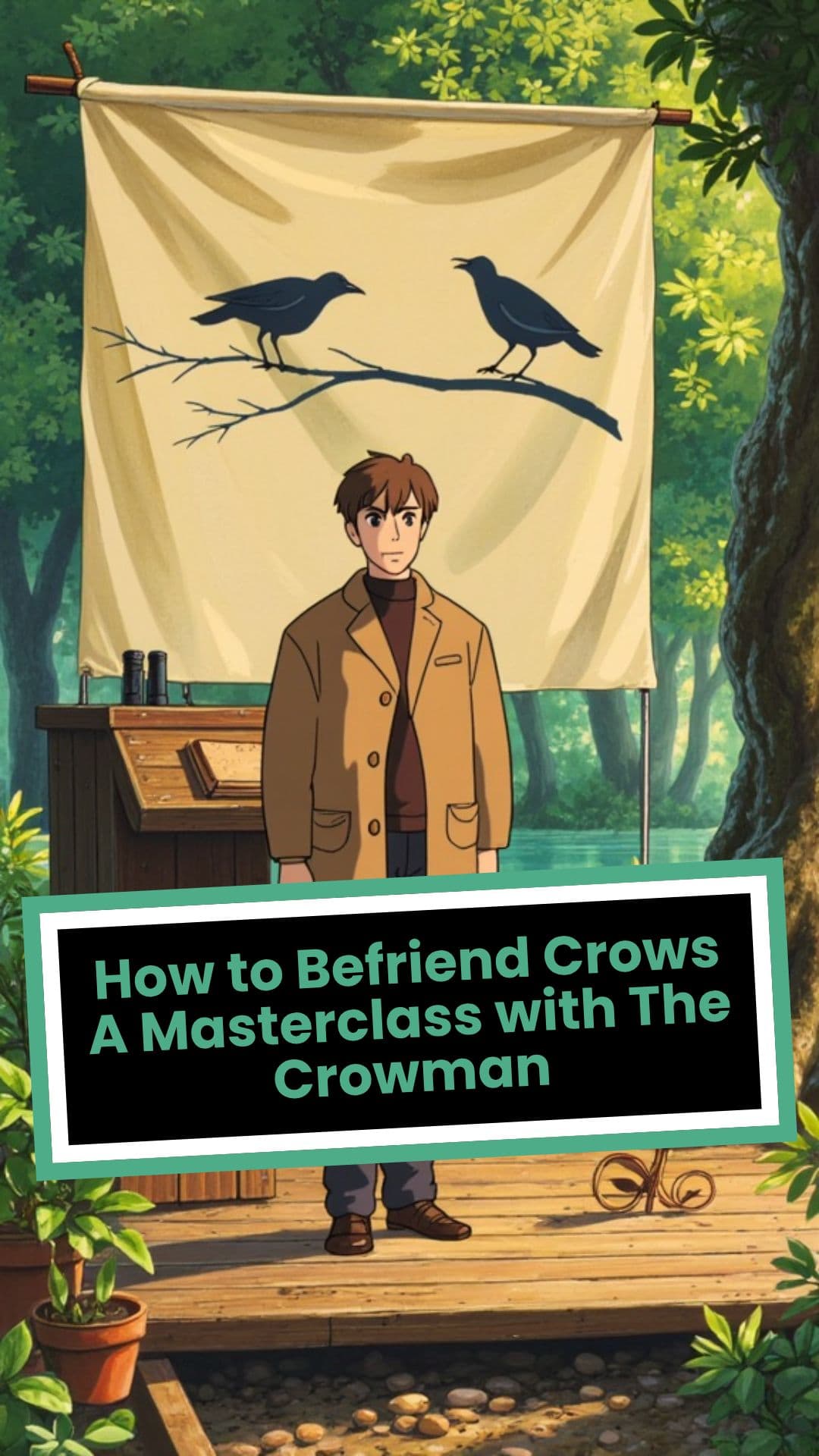 How to Befriend Crows A Masterclass with The Crowman
