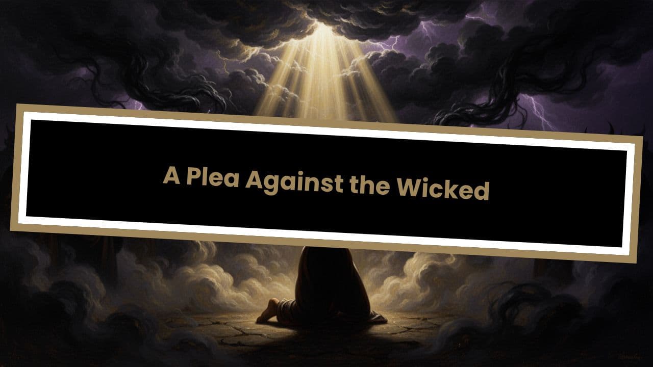 Psalm 26: 9-10 A Plea Against the Wicked