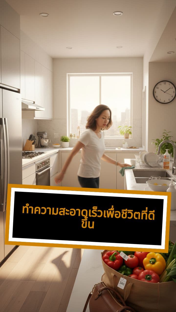 ทำความสะอาดเร็วเพื่อชีวิตที่ดีขึ้น