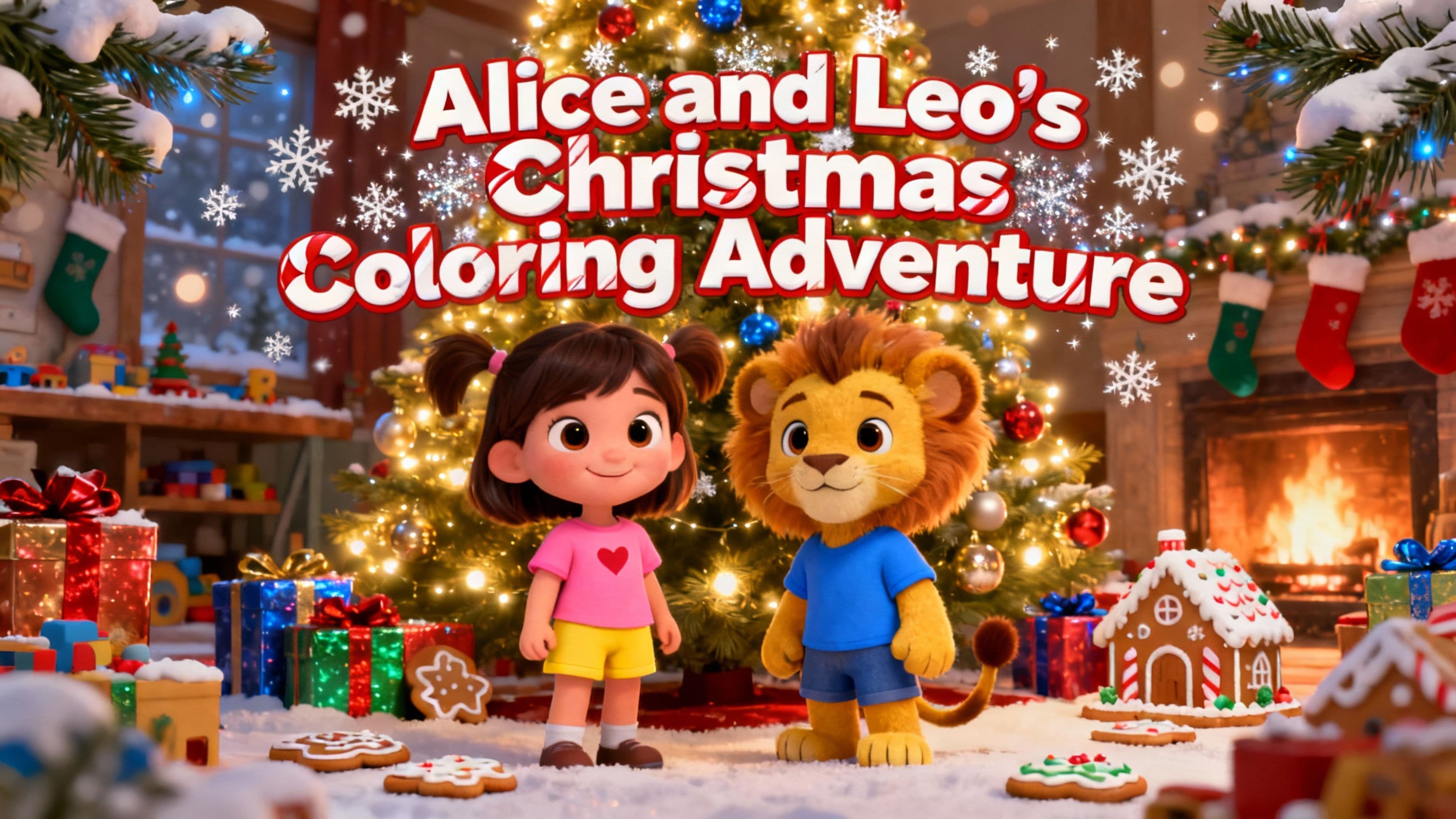 Alice and Leo's Christmas Coloring Adventure
