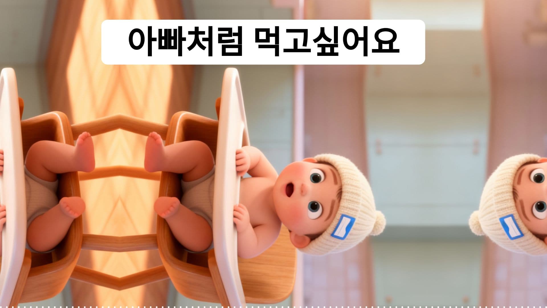 아빠처럼 어른밥 먹고 싶어요
