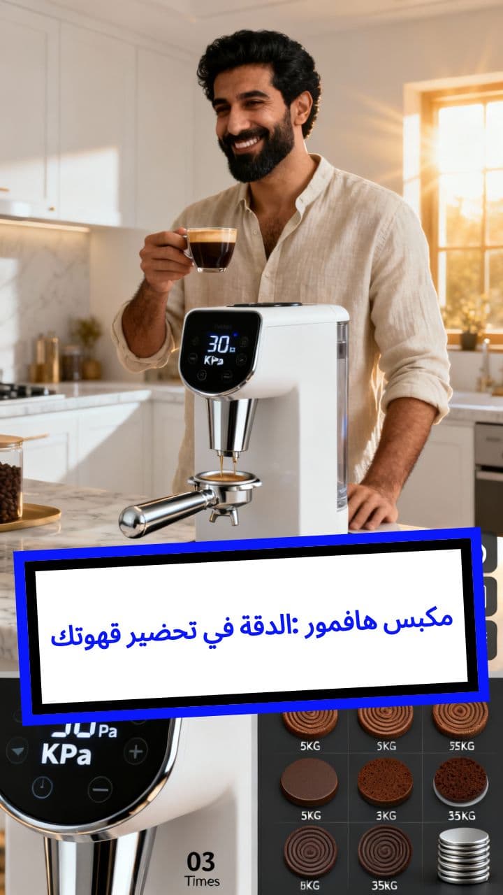 مكبس هافمور: الدقة في تحضير قهوتك