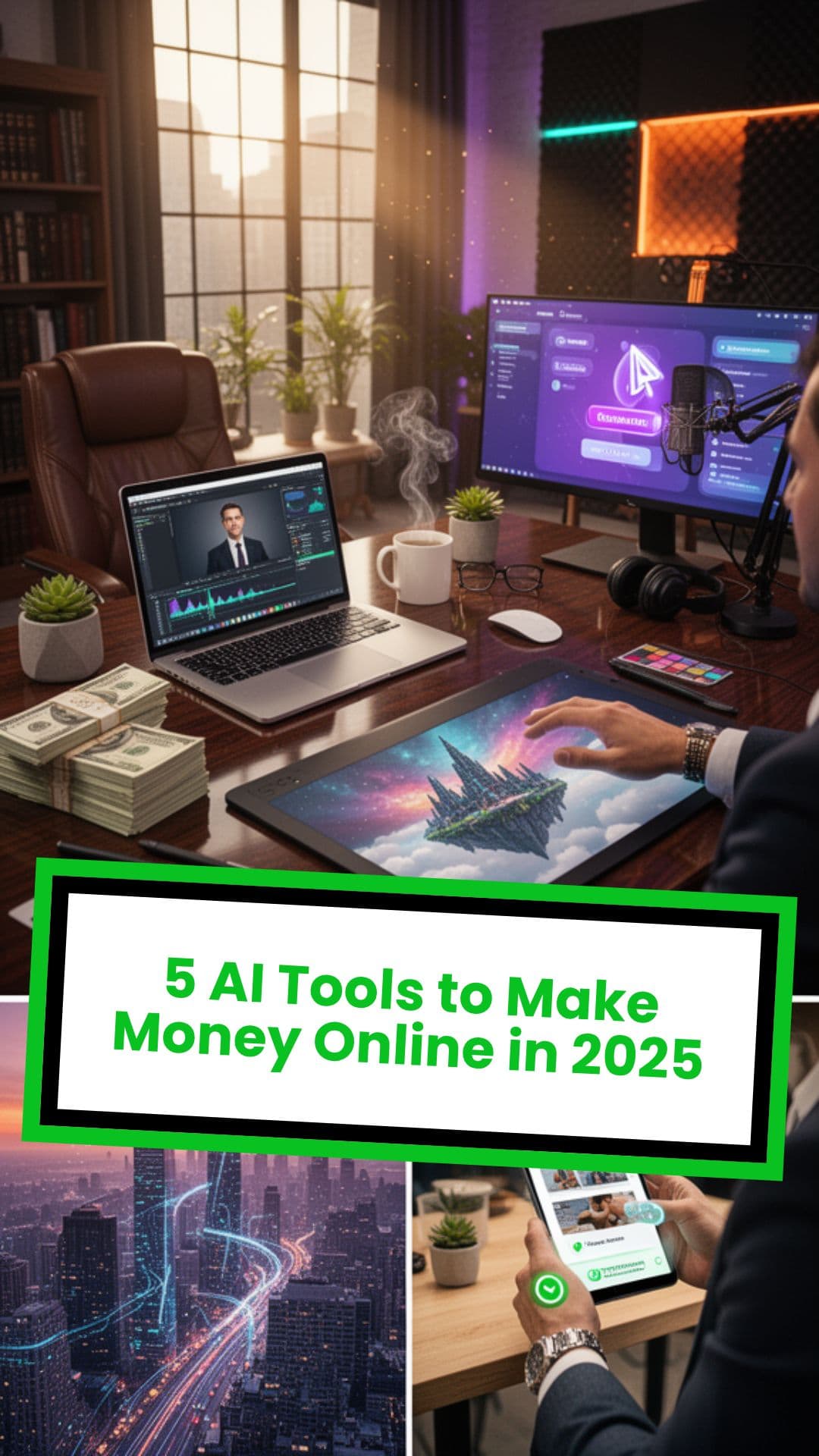 5 AI Tools to Make Money Online in 2025