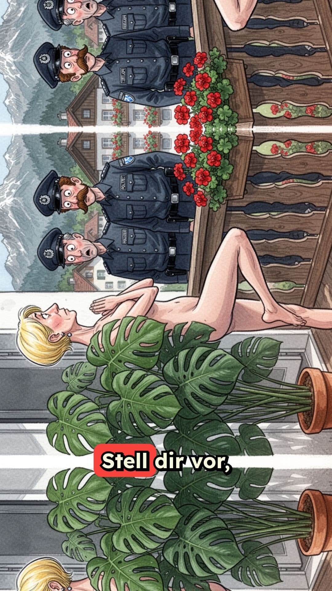 Nackt-Yoga auf Balkon ruft Polizei