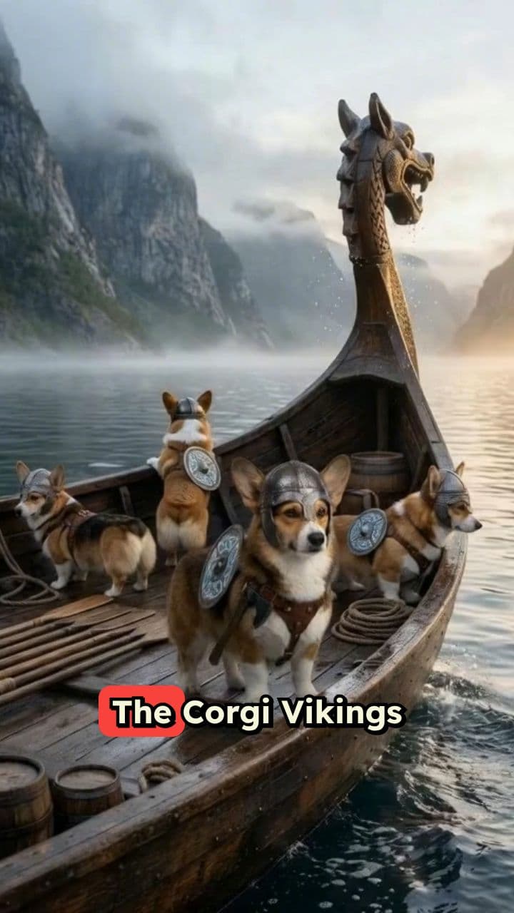 Corgi Vikings of the Arctic