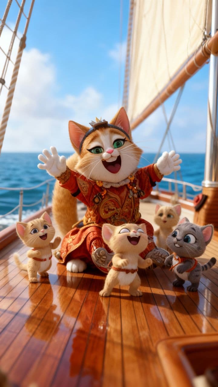 Aventuras Felinas en Alta Mar