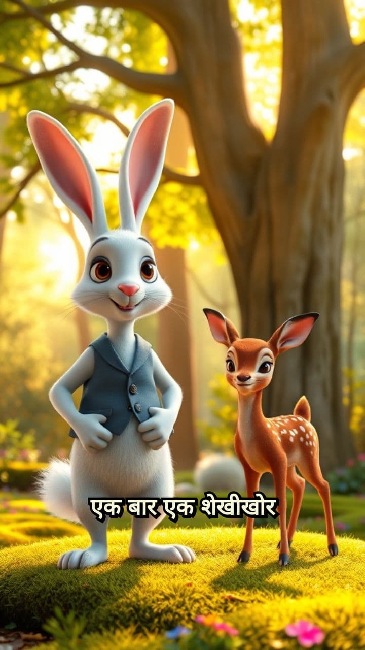 The Boastful Rabbit's Magic Pencil