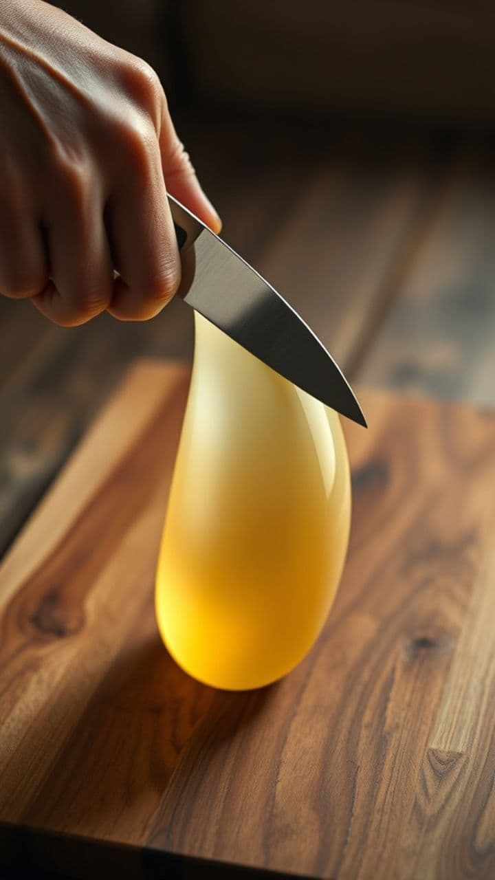 Glass Banana ASMR Slice