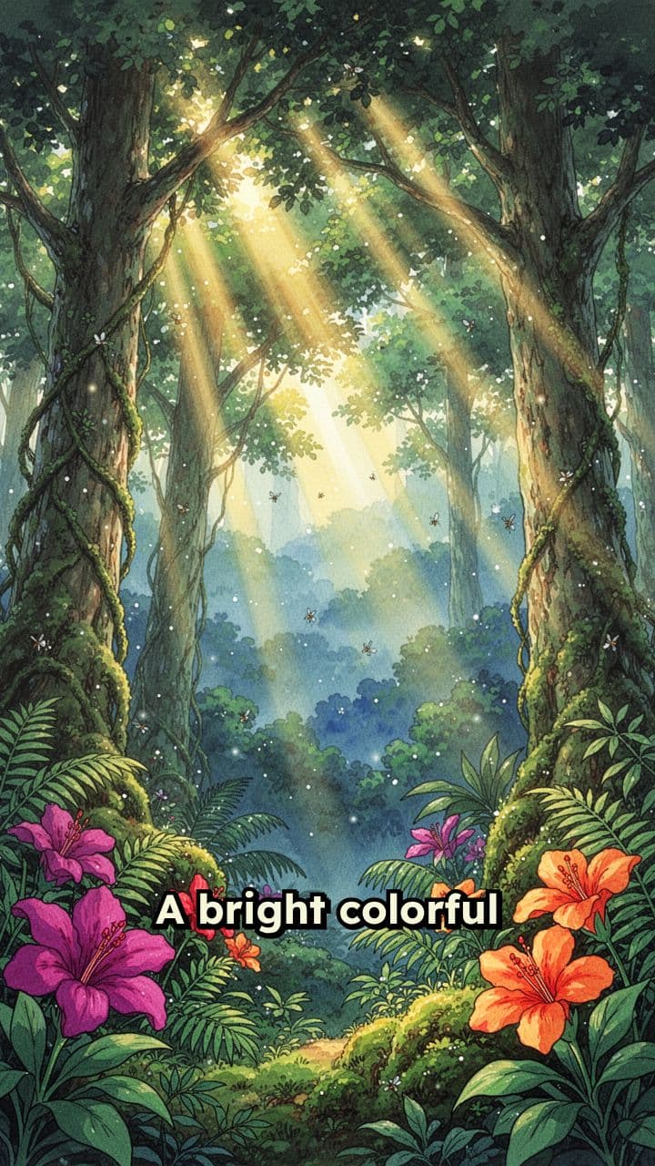 Sunny Jungle Friends Morning