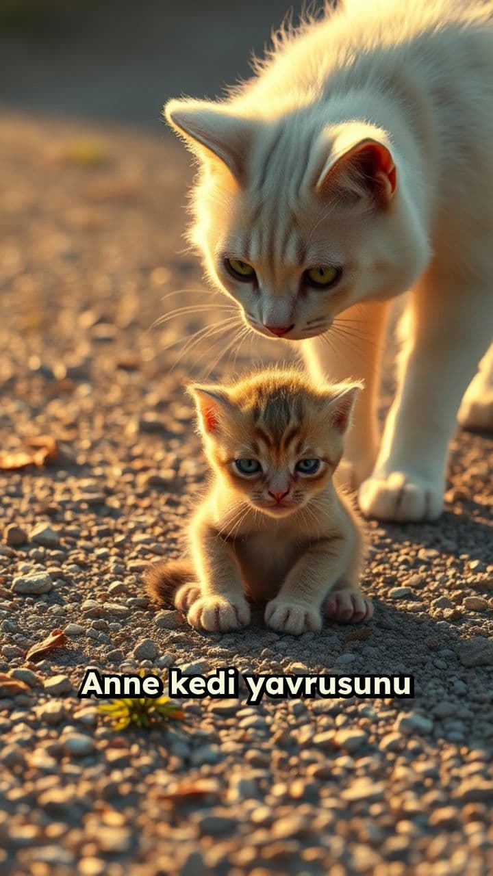 Yavru Kedi ve Anne Kedi'nin Hikayesi
