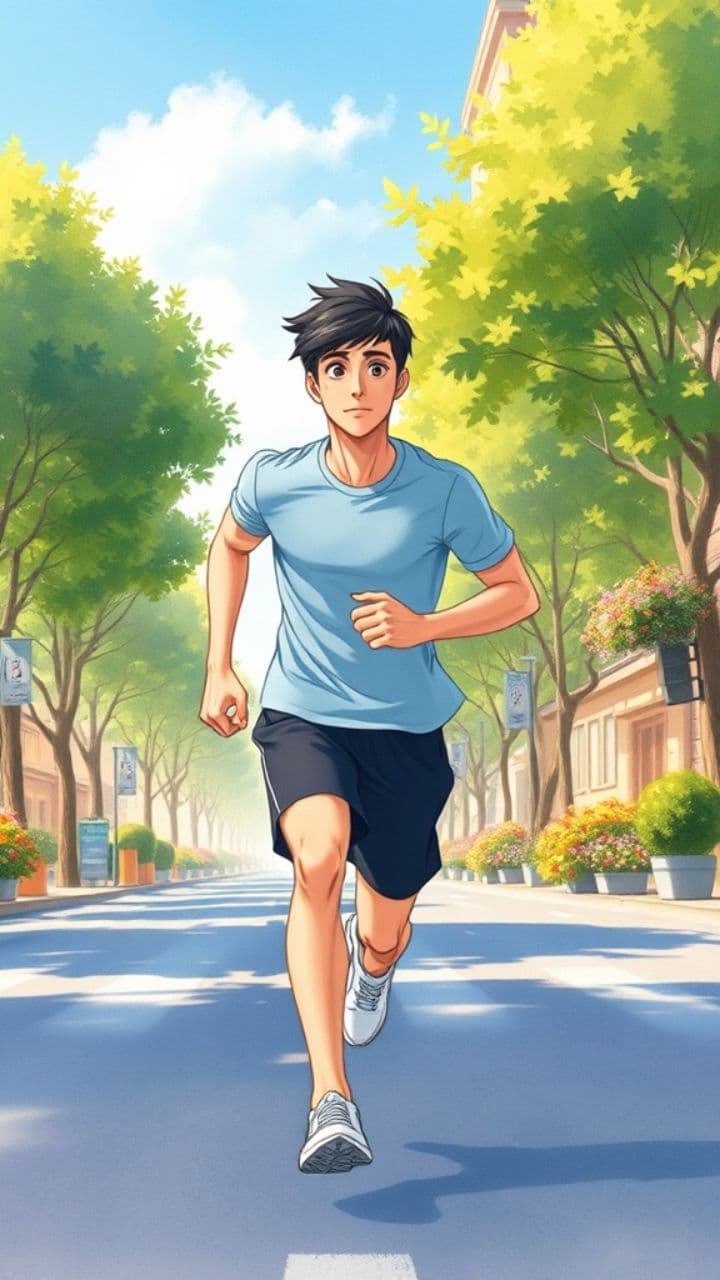 Homem Correndo na Rua