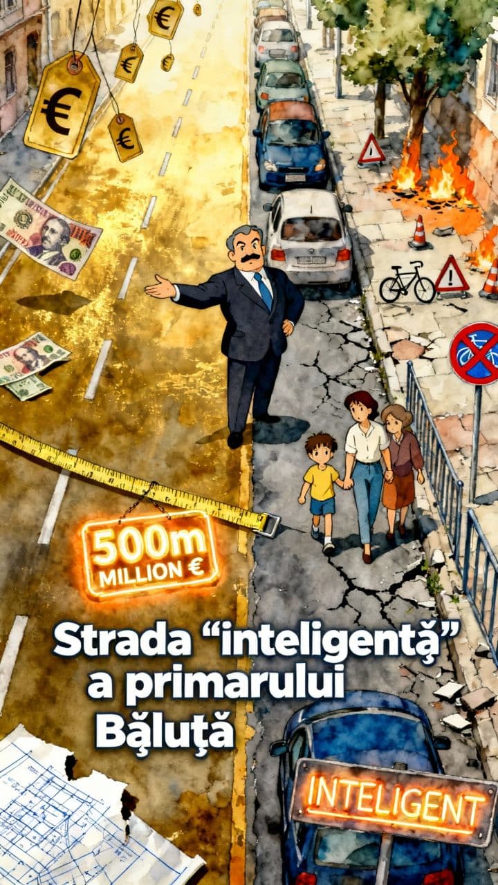 Strada "inteligentă" a primarului Băluță
