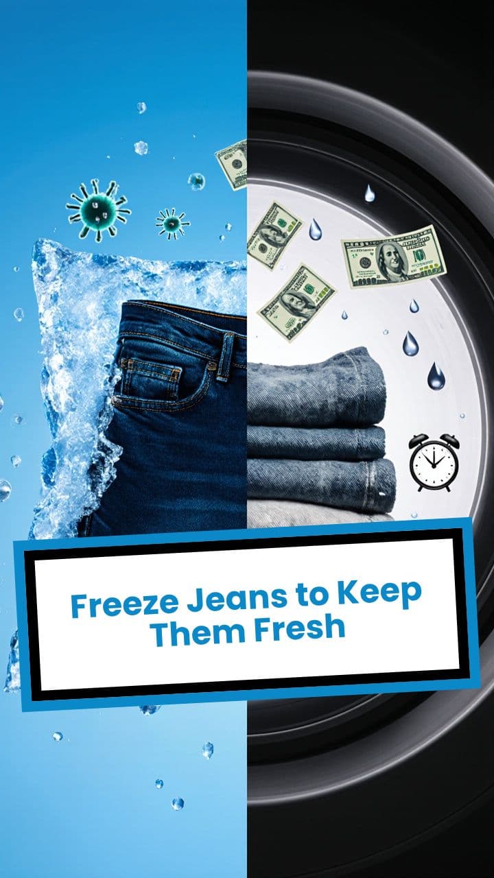 Freeze Jeans to Keep Them Fresh