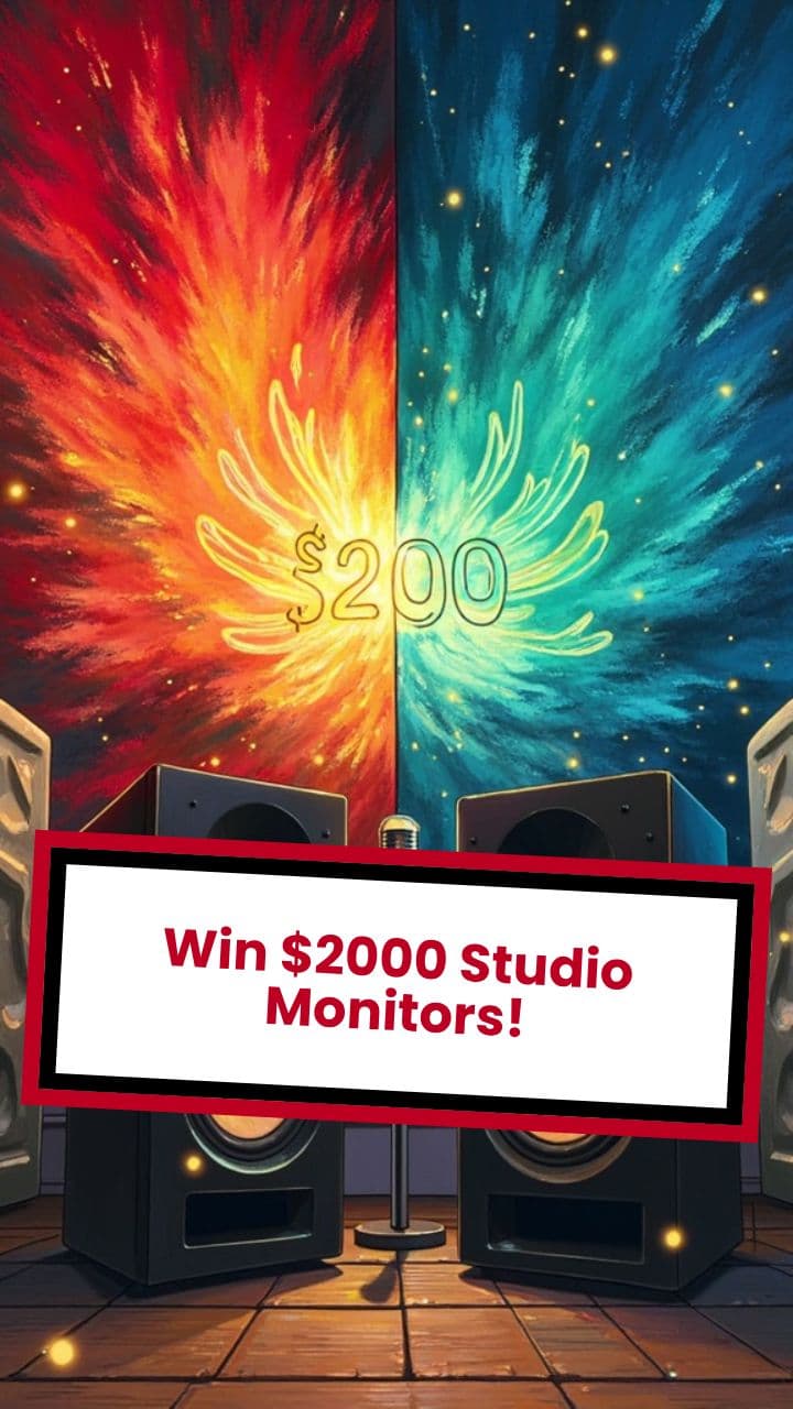 Win $2000 Studio Monitors!