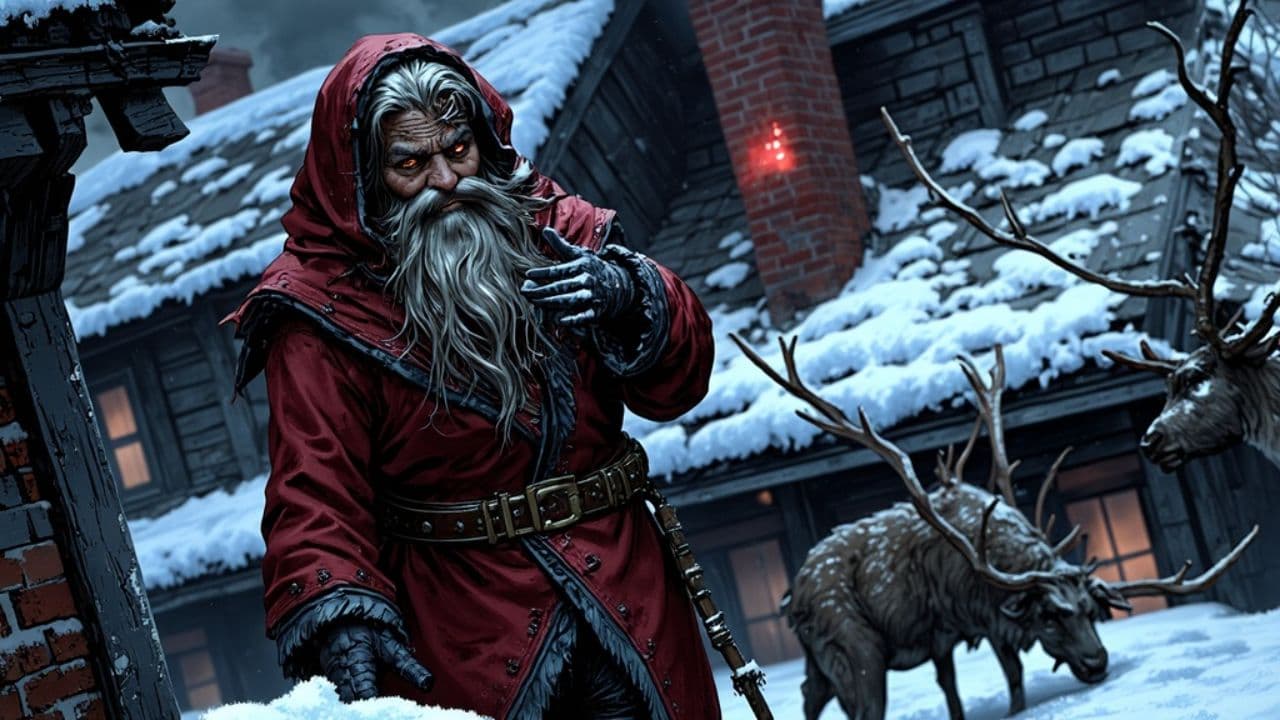 Up on the Housetop with Saint Nick