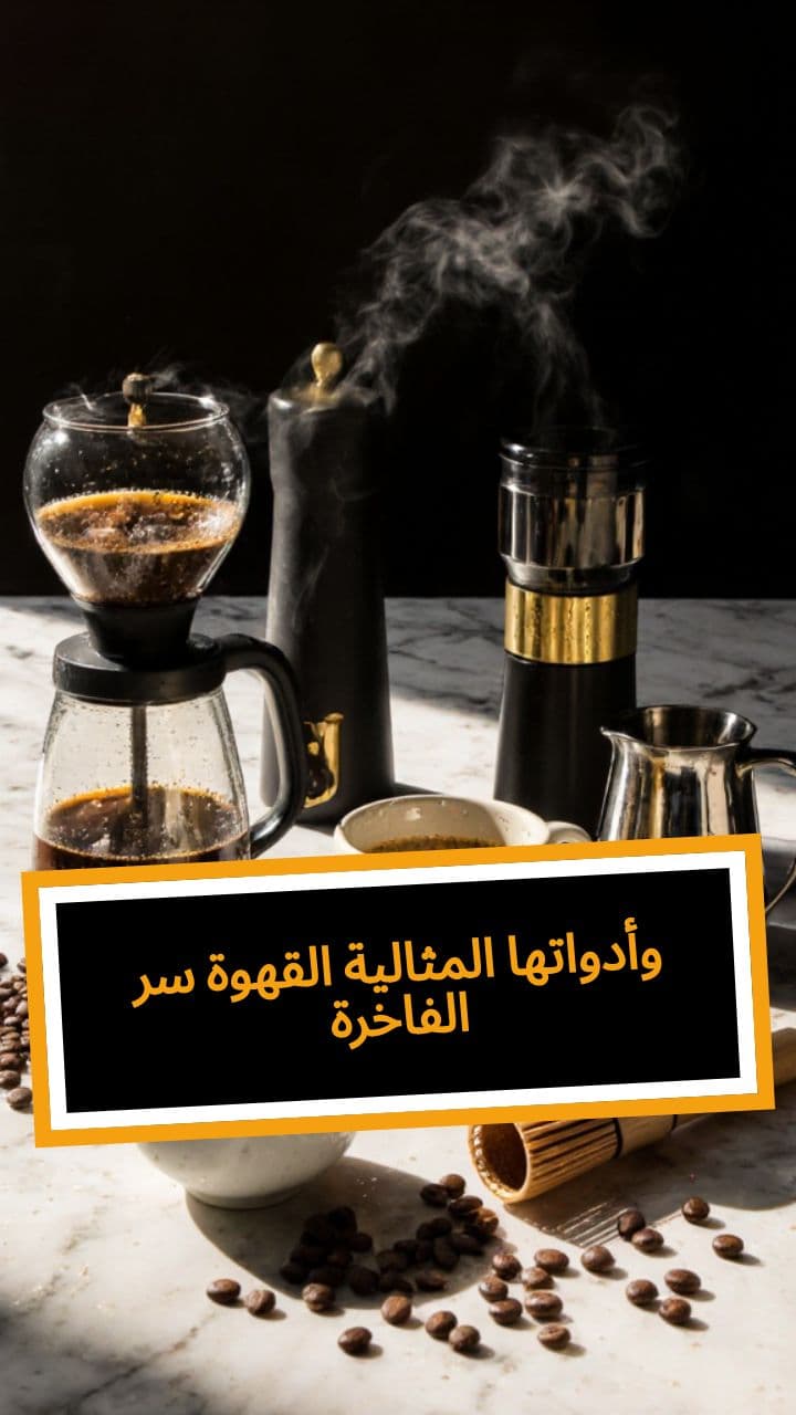 سر القهوة المثالية وأدواتها الفاخرة