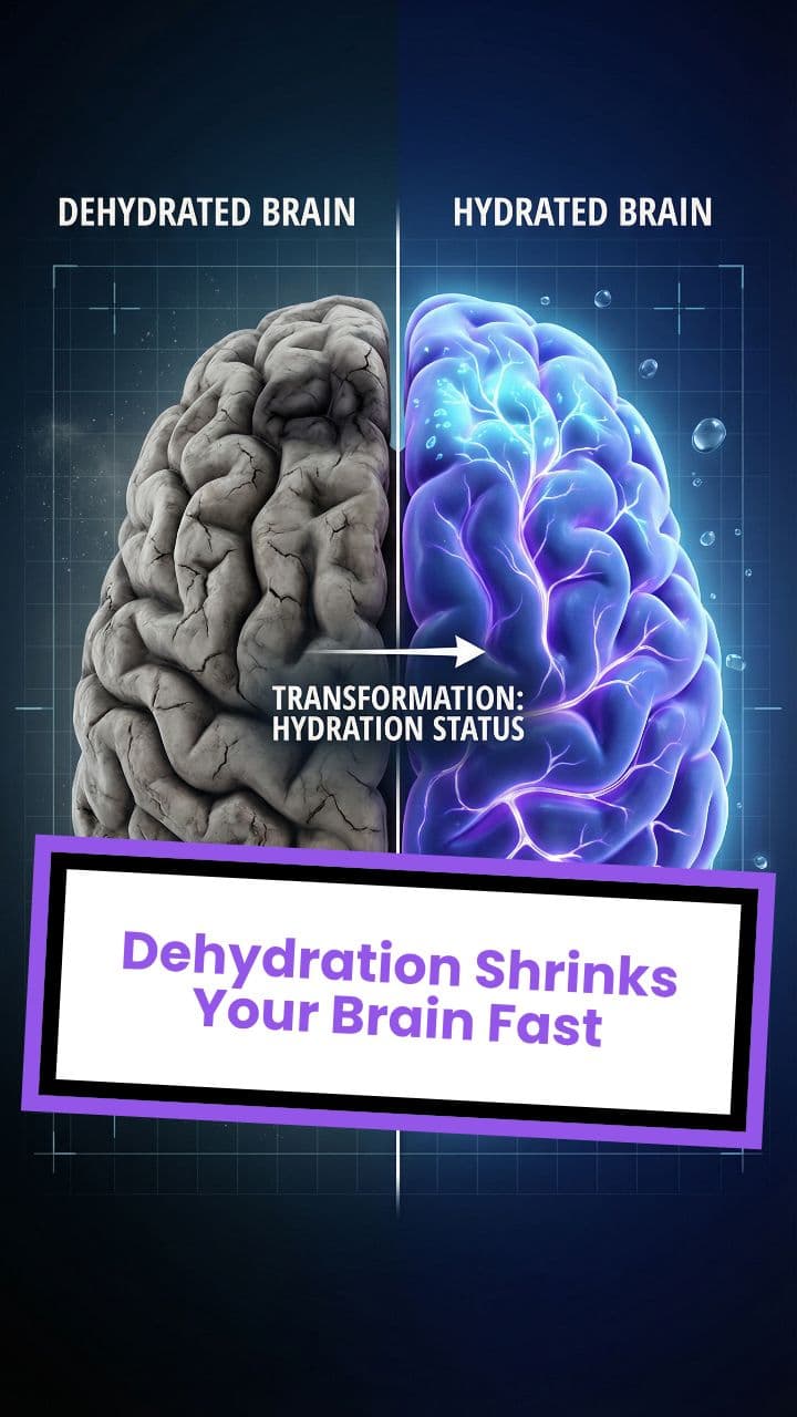Dehydration Shrinks Your Brain Fast