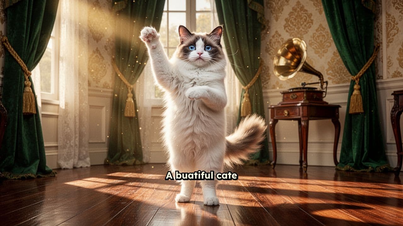 Beautiful Cat Dancing Like a Human