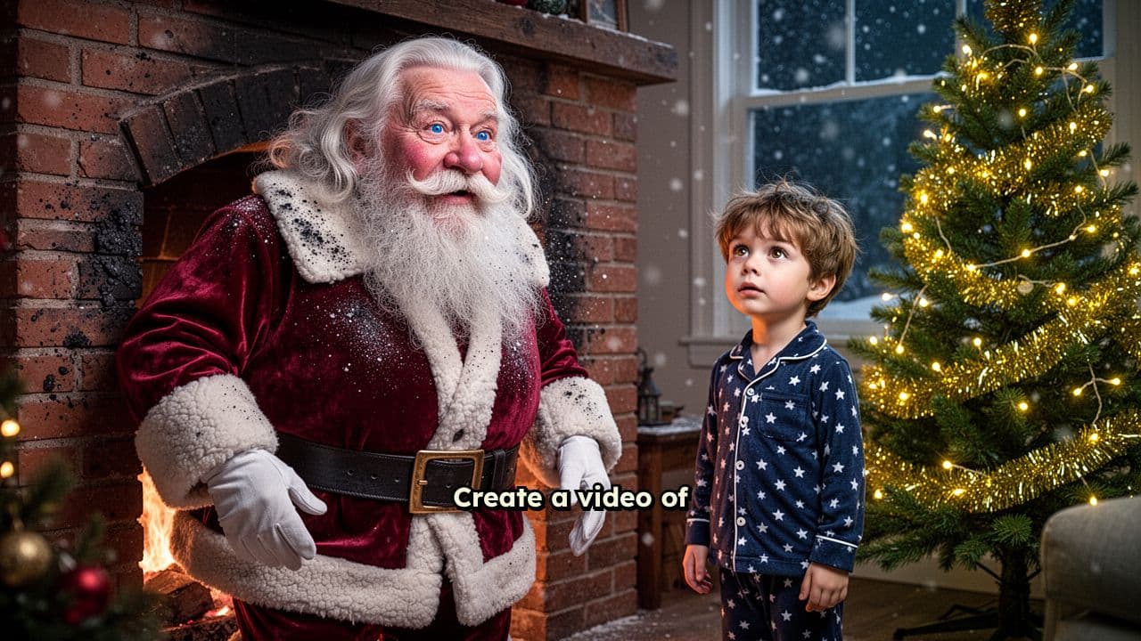 Santa Promotes Story Ferishen Website