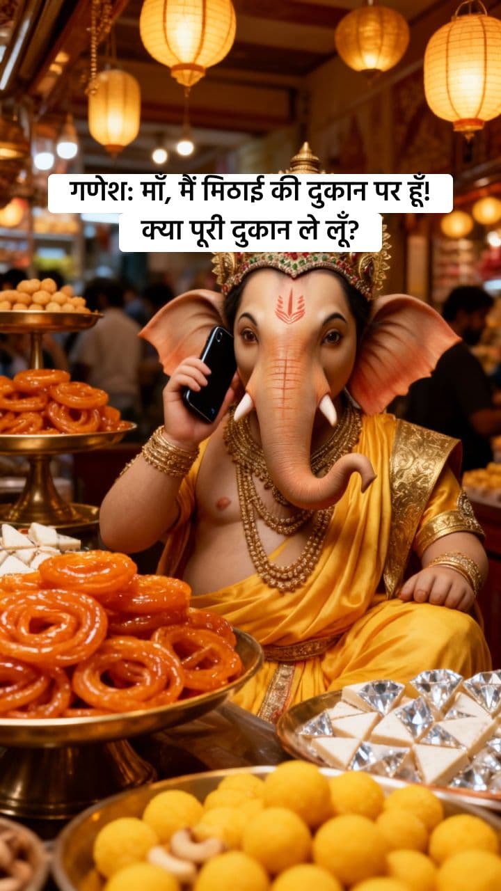 Lord Ganesh's Divine Sweet Call