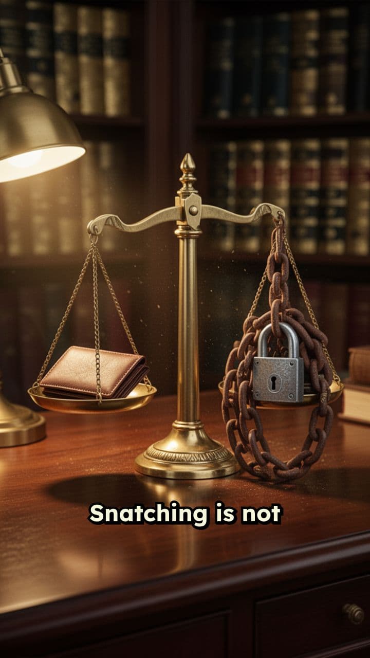 Snatching Is Robbery, Not Theft